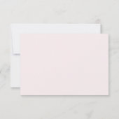 Cartons Réponse Pale Blush Romantic Minimal Solid Arrière - plan s (Dos)