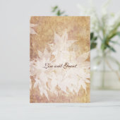 Cartons Réponse Pale Ghost Feuilles rsvps avec enveloppes (Debout devant)