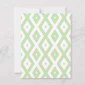 Cartons Réponse Pale green and white diamond pattern (Devant)