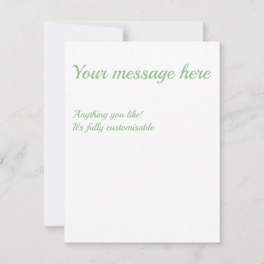 Cartons Réponse Pale green and white diamond pattern (Dos)