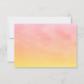 Cartons Réponse Palme d'aquarelle de coucher de soleil Feuilles RS (Dos)