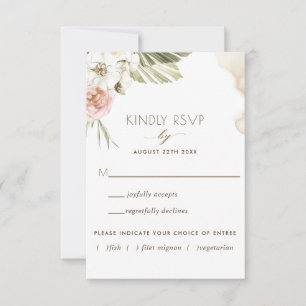 Cartons Réponse Palmier, feuilles de bananier floral avec/sans opt