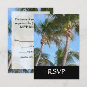 Cartons Réponse Palmiers contre ciel bleu (Devant / Derrière)