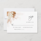 Cartons Réponse Pampas Mariage en laiton (Devant)