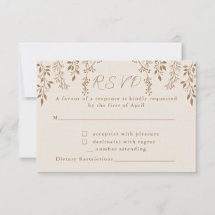 Cartons Réponse Panser les fleurs Feuillage Chaud Romantique Boho