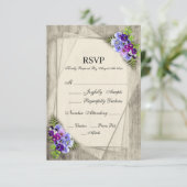 Cartons Réponse Pansies géométriques rustiques en bleu et violet R (Debout devant)