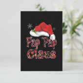Cartons Réponse Pap Pap Claus Chemise Feux de Noël Pyjama (Debout devant)