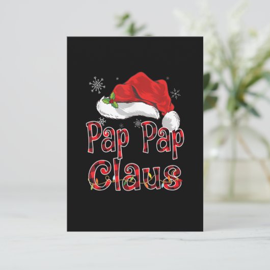 Cartons Réponse Pap Pap Claus Chemise Feux de Noël Pyjama (Debout devant)