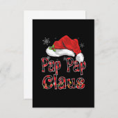 Cartons Réponse Pap Pap Claus Chemise Feux de Noël Pyjama (Devant / Derrière)