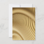 Cartons Réponse Papier or avec Roses élégants (Dos)