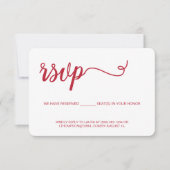 Cartons Réponse Papier rouge sans envoi Réservé vacances de siège (Devant)