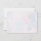 Cartons Réponse Papillon rose violet à aquarelle (Dos)