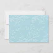 Cartons Réponse Papillons d'art graphique et mariage tourbillon fl (Dos)