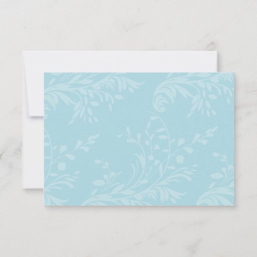 Cartons Réponse Papillons d'art graphique et mariage tourbillon fl (Dos)