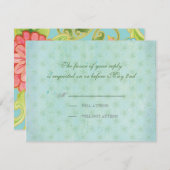 Cartons Réponse Paradise Inséparables Moderne Floral Swirl Damask (Devant / Derrière)