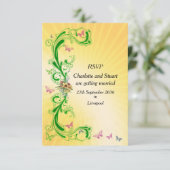 Cartons Réponse Parchemins et Papillons (Debout devant)