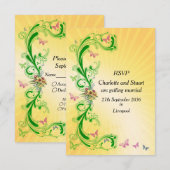 Cartons Réponse Parchemins et Papillons (Devant / Derrière)