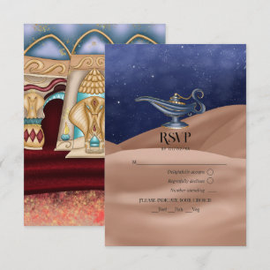 Cartons Réponse Parti à thème des nuits arabes