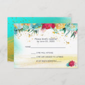 Cartons Réponse Parties scintillant à étincelle colorée (Devant / Derrière)