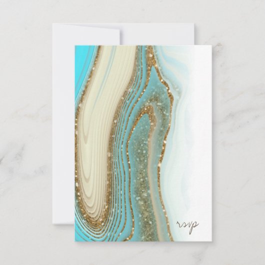Cartons Réponse Parties scintillant Abstraite Strata Mariage ID903 (Devant)