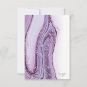 Cartons Réponse Parties scintillant Abstraite Strata Mariage Lilac (Devant)