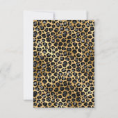 CARTONS RÉPONSE PARTIES SCINTILLANT EN ARGENT NOIR LEOPARD ENREGIS (Dos)
