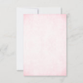 Cartons Réponse Parties scintillant rose et argent Look Mariage ca (Dos)