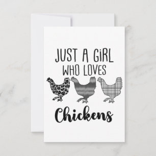 Cartons Réponse Pas 1/2, Juste Une Fille Qui Aime Les Poulets, Drô
