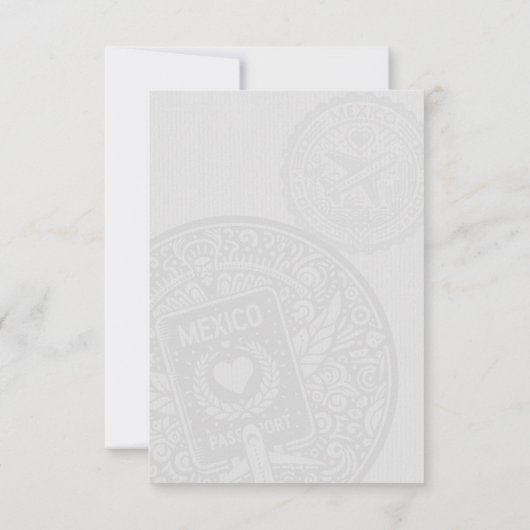 Cartons Réponse Passeport du Mexique (Dos)