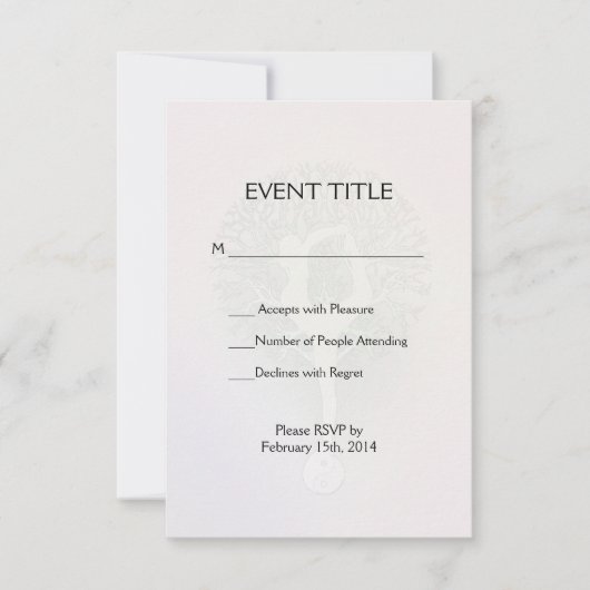 Cartons Réponse Pastel Pink Rainbow Yoga Tree (Devant)