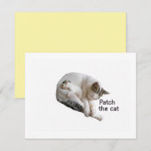 CARTONS RÉPONSE PATCH LE CHAT ET SA CUISINE (Devant / Derrière)