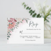 Cartons Réponse Pays Dusty Rose Floral (Debout devant)