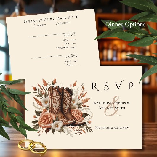 Cartons Réponse Pays élégant moderne Occidental- Fleurs