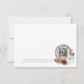 Cartons Réponse Pays Ouest Aquarelle Bohème Floral Frame (Dos)