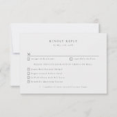 Cartons Réponse Paysage d'hiver pittoresque choix de repas mariage (Dos)