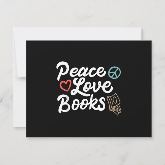 Cartons Réponse Peace Looks Geeky & Cute Reading (Devant)