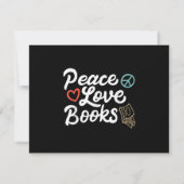Cartons Réponse Peace Looks Geeky & Cute Reading (Dos)