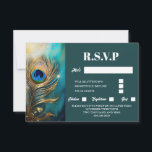 Cartons Réponse Peacock plumes marbré noir luxe turquoise élégant<br><div class="desc">Placé contre un arrière - plan bleu turquoise clair est une plume de paon unique qui semble briller et briller. La prune serpente le bord gauche de la carte et a des modèles blancs modifiables à droite qui peuvent être personnalisés selon vos besoins. Ce design luxueux et élégant est idéal...</div>