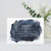 Cartons Réponse Peinture à l'aquarelle de la marine et Mariage bla (Debout devant)