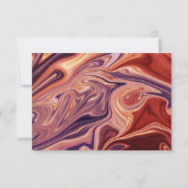 Cartons Réponse Peinture Abstraite à l'huile de lave moderne Maria (Dos)