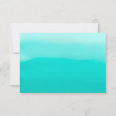 Cartons Réponse Peinture Ombrée Turquoise Clair (Dos)