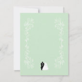 Cartons Réponse Peppermenthe Couleur Mariée Et Mariage De Concepti (Dos)