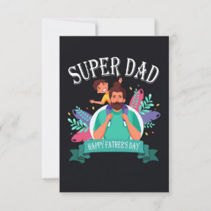 Cartons Réponse Père Cadeau Super Papa