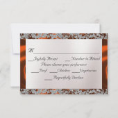 Cartons Réponse Perle élégante, ruban de cuivre et étincelle (Dos)