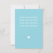 Cartons Réponse Personalized Baby Announcement Card (Dos)