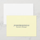 Cartons Réponse Personalized minimalist add your name cream color (Devant / Derrière)