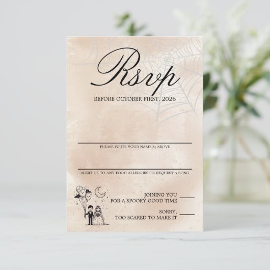 Cartons Réponse Petit couple éffrayant (Debout devant)