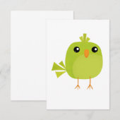 Cartons Réponse Petits oiseaux mignons (Devant / Derrière)