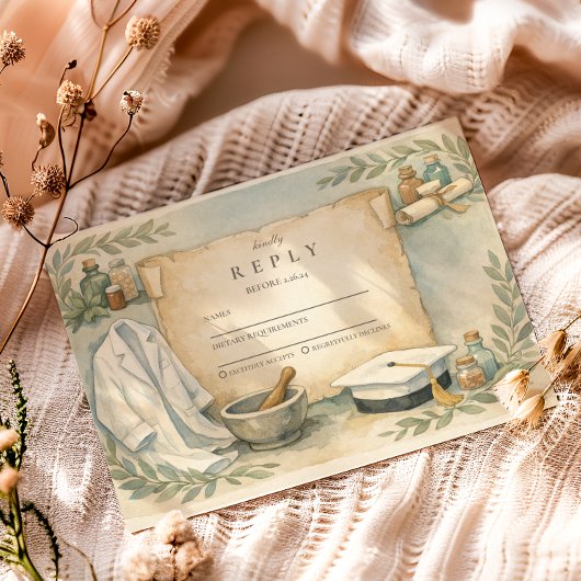 Cartons Réponse Pharmacist Graduation Celebration