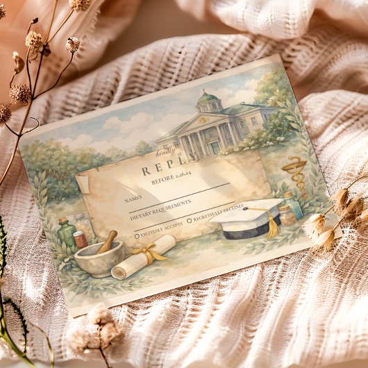 Cartons Réponse Pharmacy School Graduation Celebration